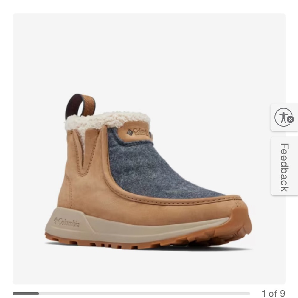 Columbia women’s Gray and Tan Boots